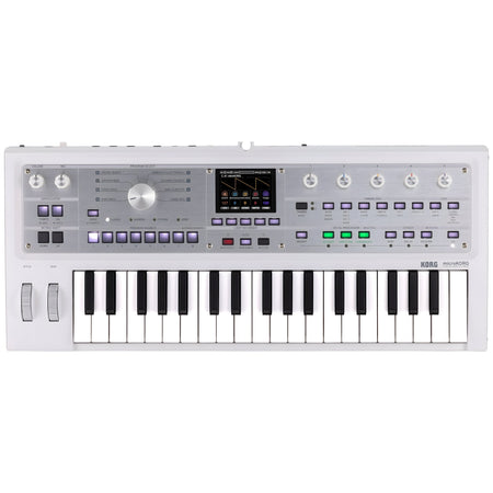 KORG microKORG 2 WH LTD - Teclado sintetizador profesional de modelado analógico de 37 teclas. Blanco - Tempo Shop