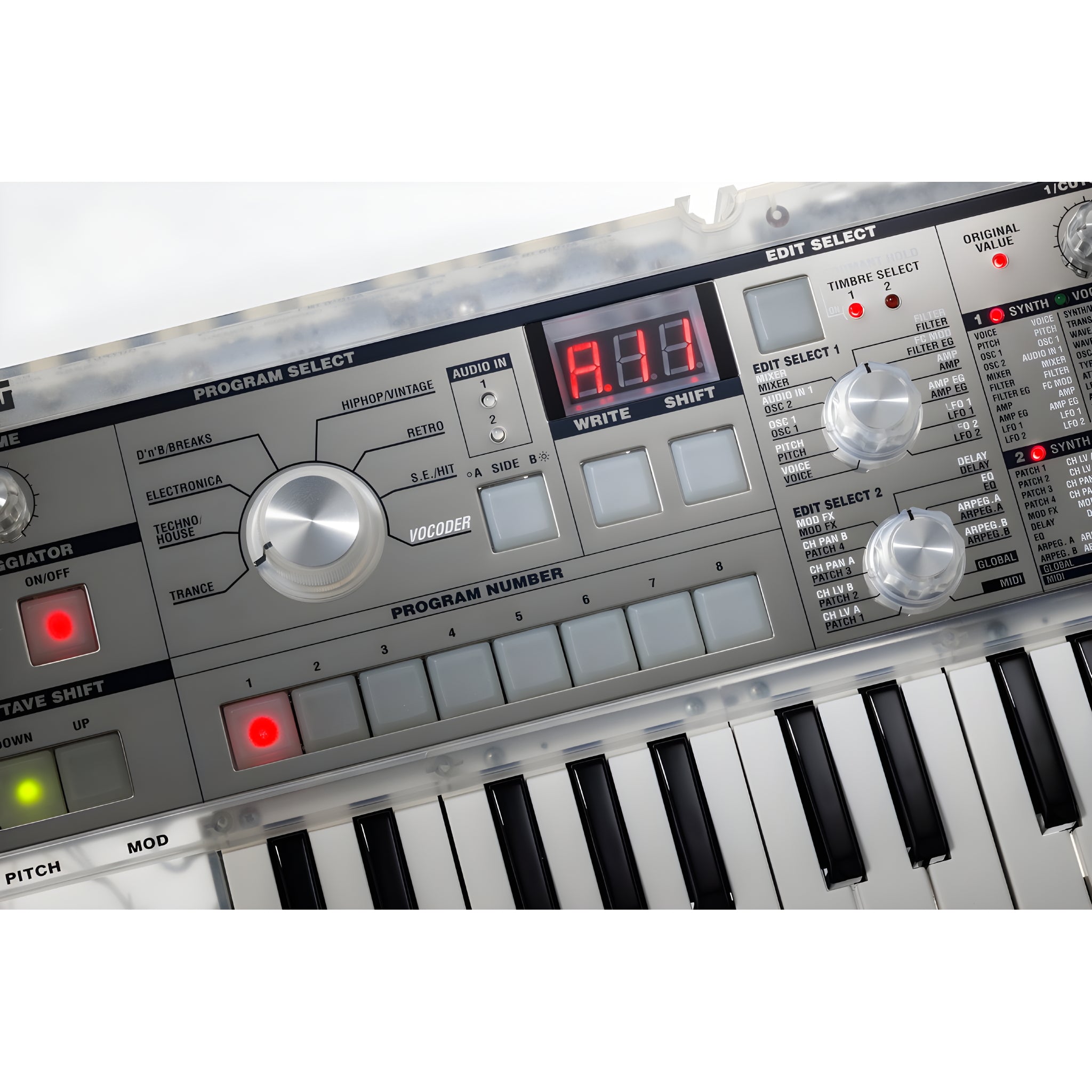 KORG MICROKORG CRYSTAL - Teclado sintetizador profesional de modelado analógico de 37 teclas - Tempo Shop