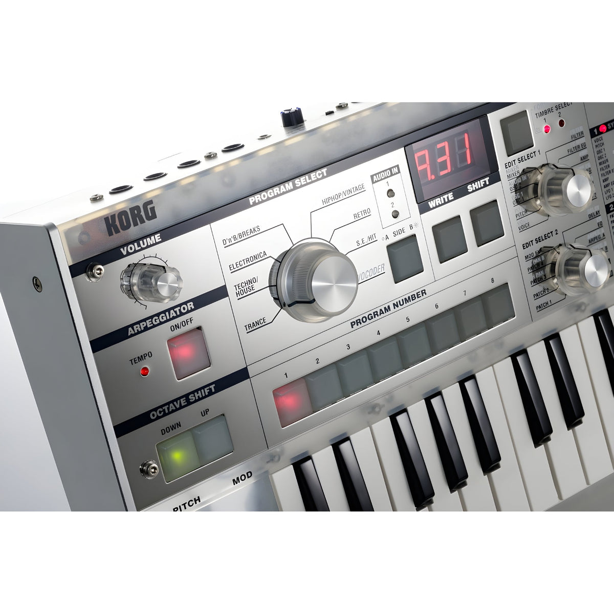 KORG MICROKORG CRYSTAL - Teclado sintetizador profesional de modelado analógico de 37 teclas - Tempo Shop