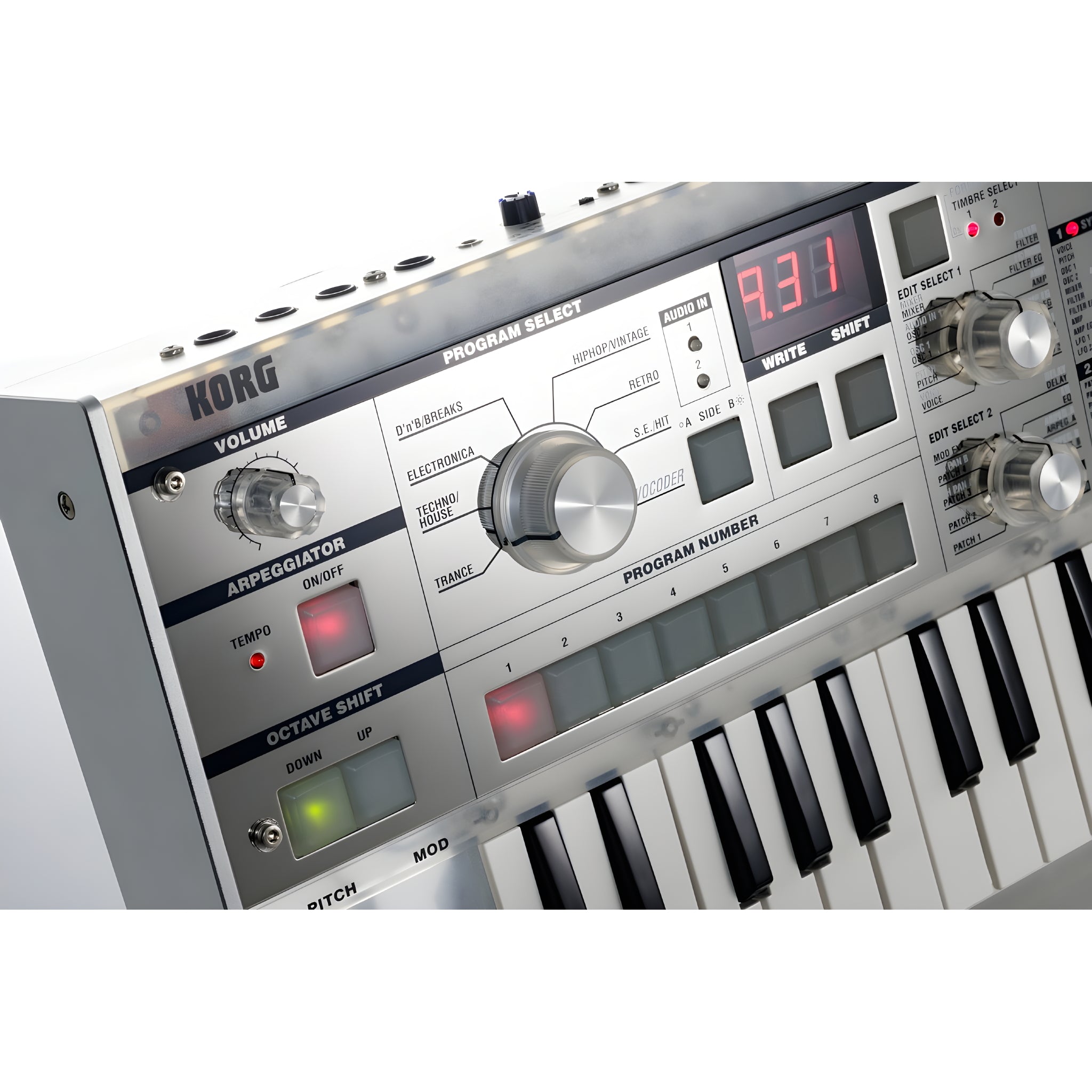 KORG MICROKORG CRYSTAL - Teclado sintetizador profesional de modelado analógico de 37 teclas - Tempo Shop