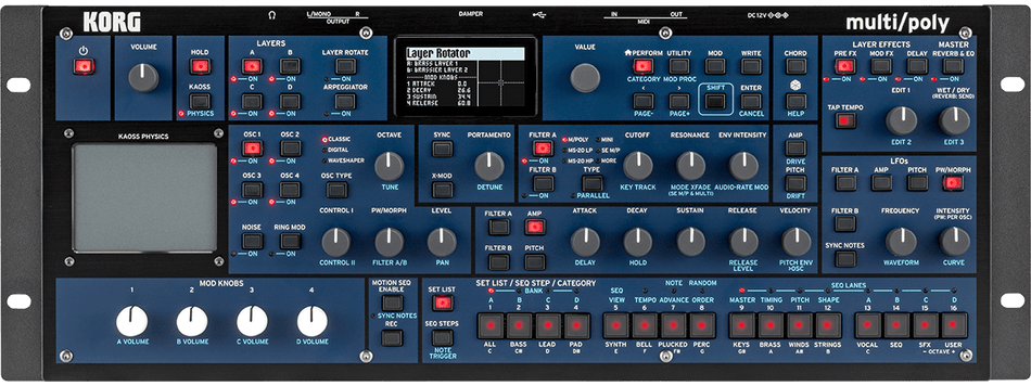 KORG multi/poly module - Sintetizador de modelado analógico - Tempo Shop