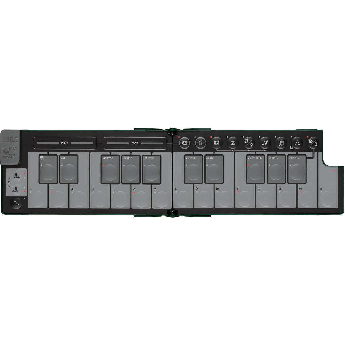 KORG nanoKEY Fold ALPINE GREEN - Teclado maestro plegable. Verde - Tempo Shop