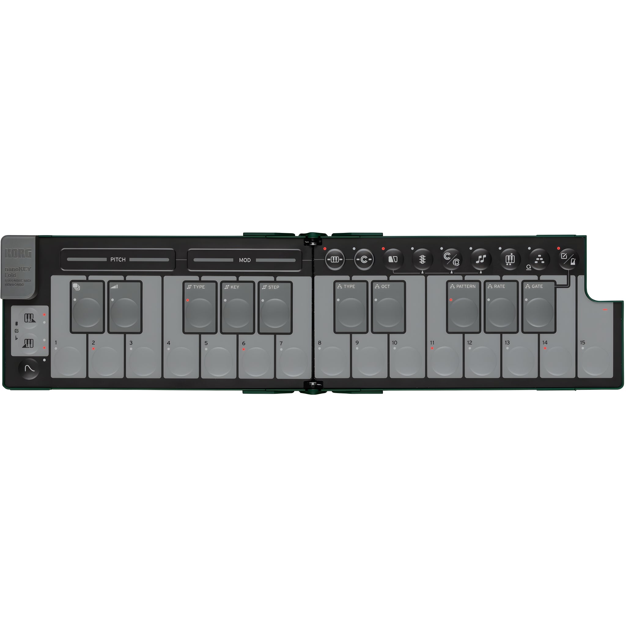 KORG nanoKEY Fold ALPINE GREEN - Teclado maestro plegable. Verde - Tempo Shop