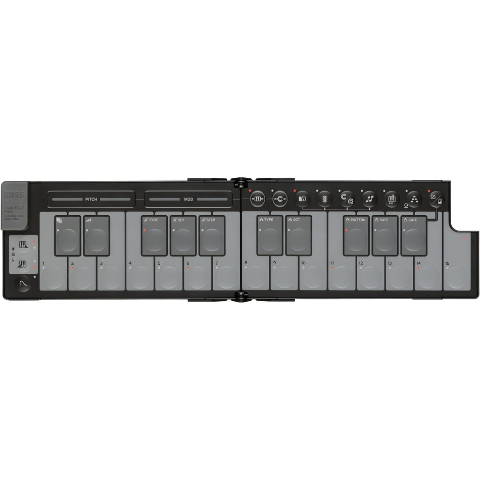 KORG nanoKEY Fold BLACK - Teclado maestro plegable. Negro - Tempo Shop