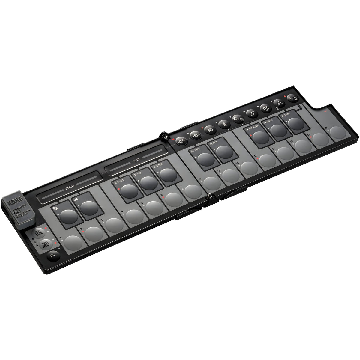 KORG nanoKEY Fold BLACK - Teclado maestro plegable. Negro - Tempo Shop