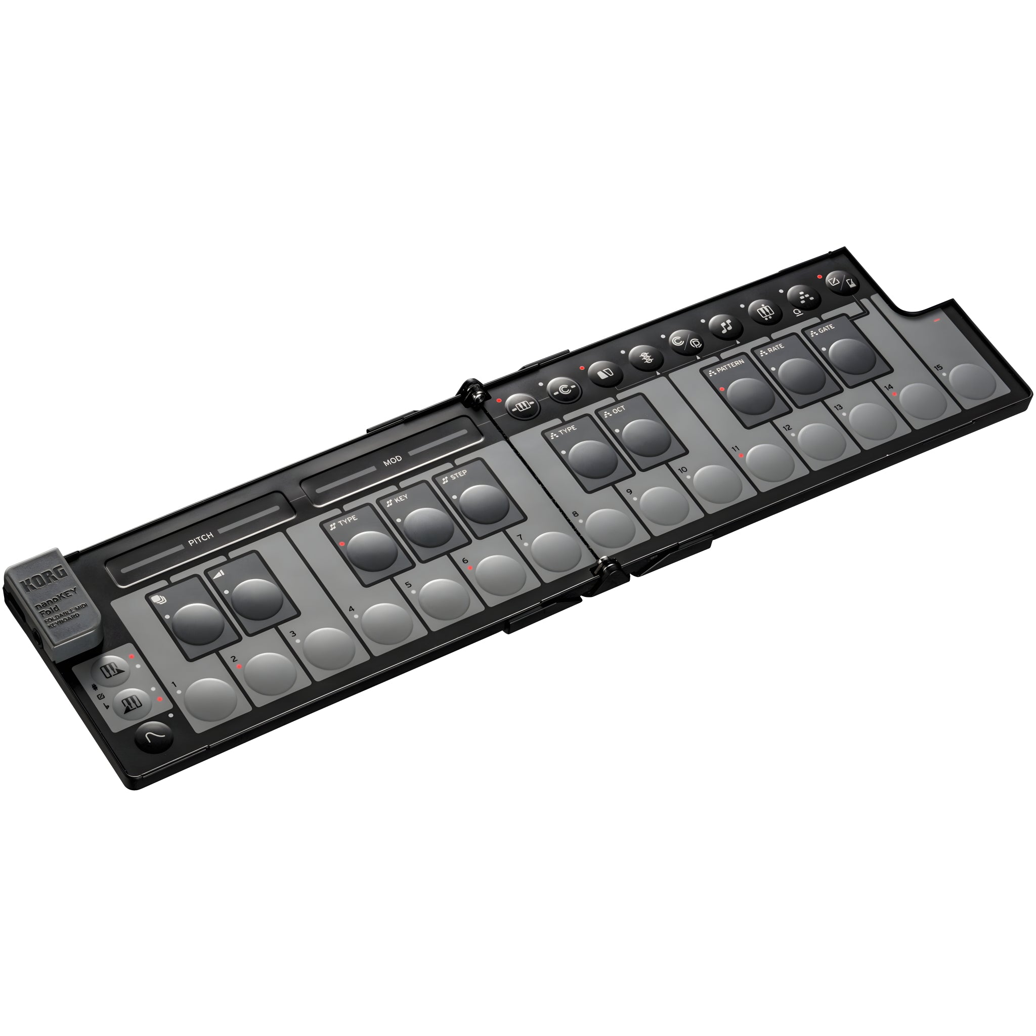 KORG nanoKEY Fold BLACK - Teclado maestro plegable. Negro - Tempo Shop
