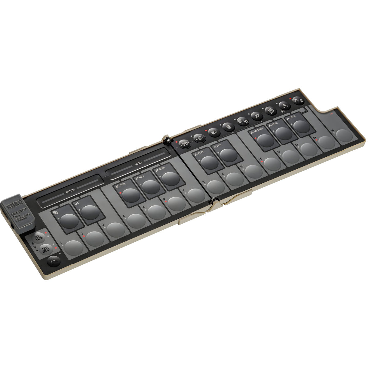 KORG nanoKEY Fold SAND BEIGE - Teclado maestro plegable. Beige - Tempo Shop