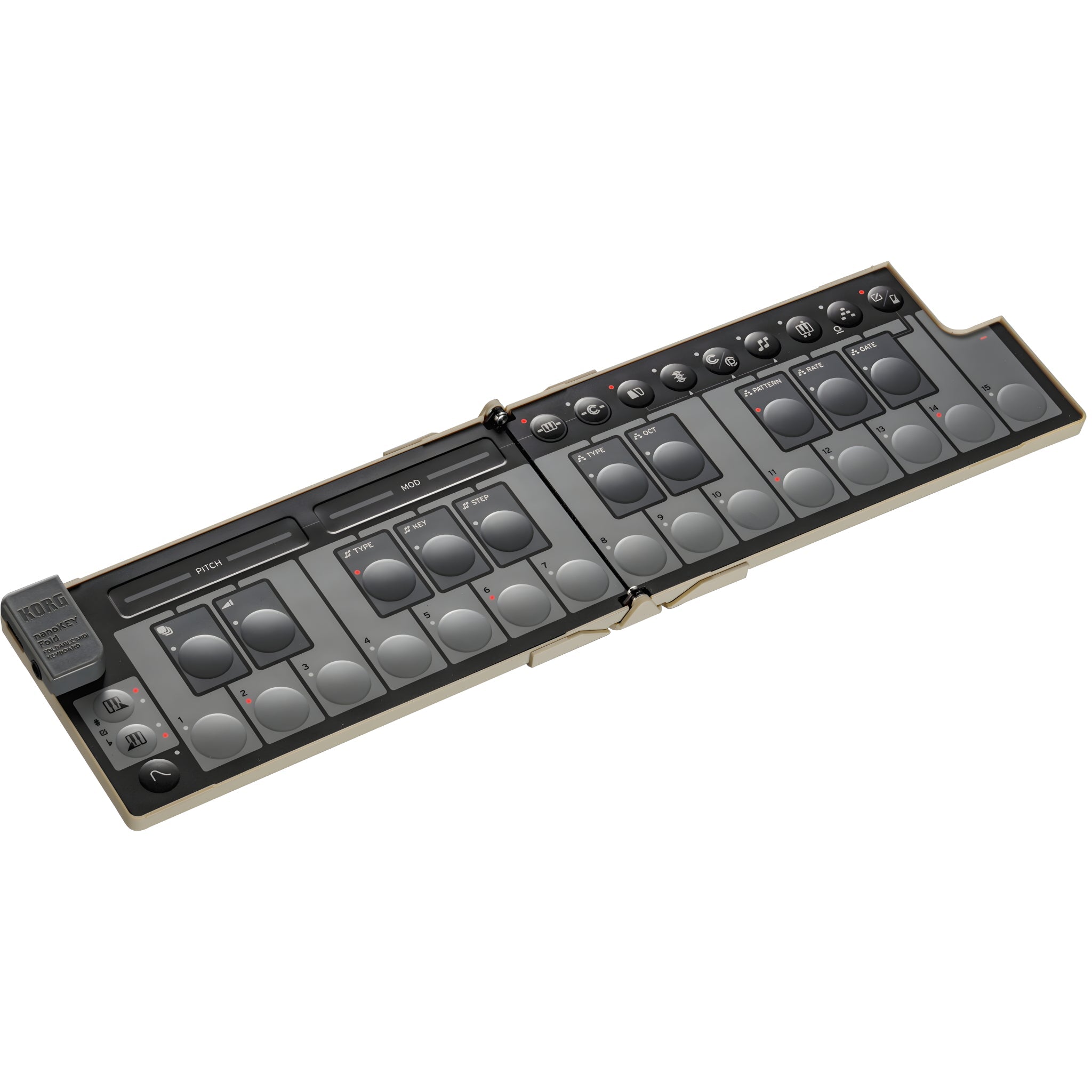 KORG nanoKEY Fold SAND BEIGE - Teclado maestro plegable. Beige - Tempo Shop