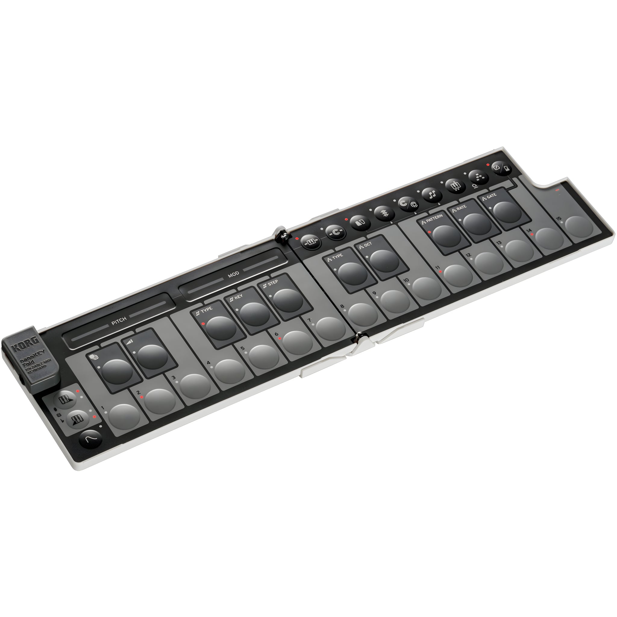 KORG nanoKEY Fold WHITE - Teclado maestro plegable. Blanco - Tempo Shop
