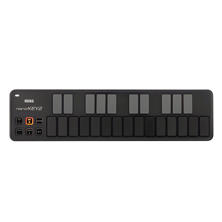 KORG nanoKEY2 BLACK - Controlador ultra fino alimentado por USB de 25 teclas. Negro - Tempo Shop
