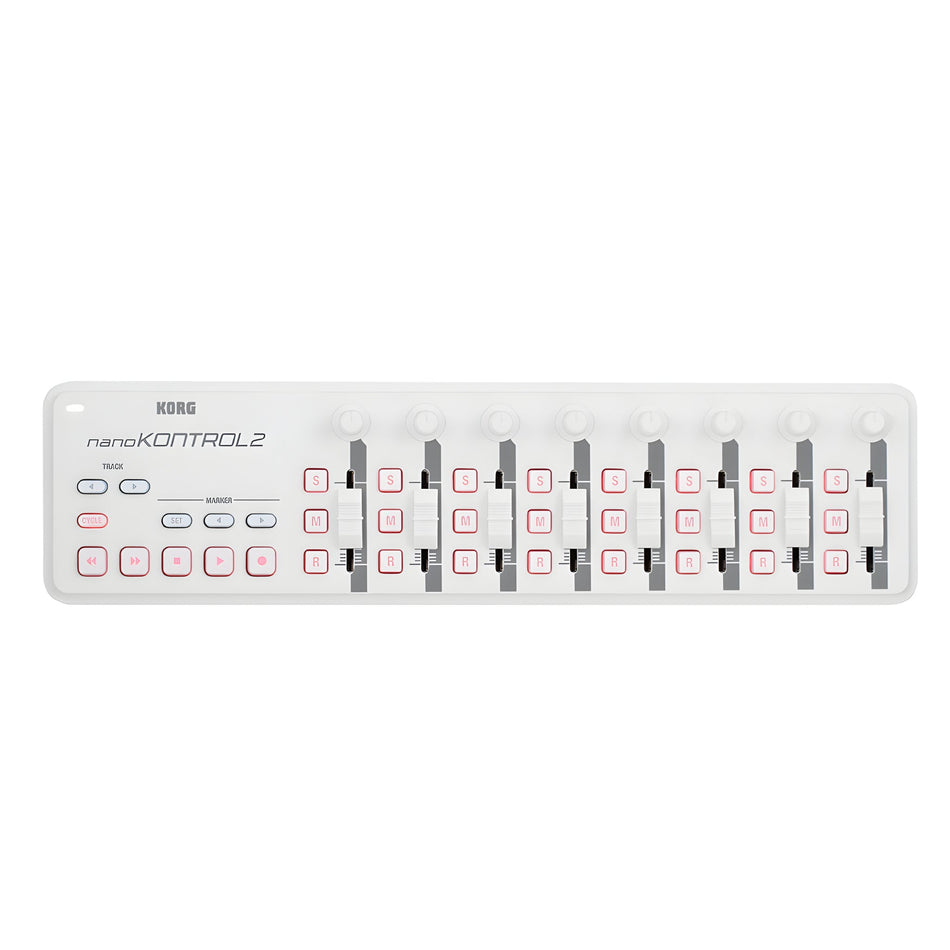 KORG nanoKONTROL2 WHITE - Controlador ultra fino alimentado por USB. Blanco - Tempo Shop