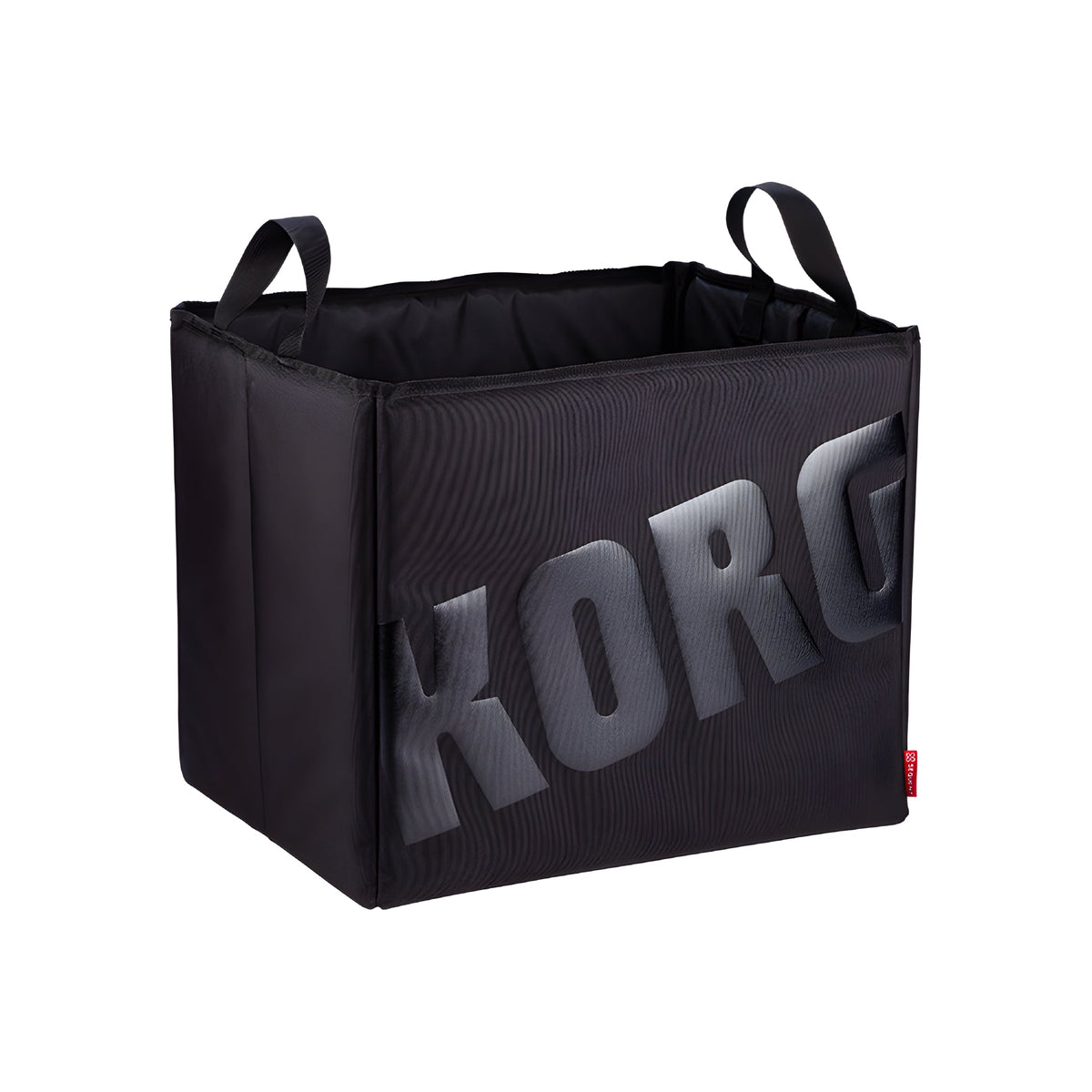 KORG SEQUENZ RC - L - BK - Caja de almacenamiento de hasta cien vinilos de 12 pulgadas (tamaño LP). Logotipo negro - Tempo Shop