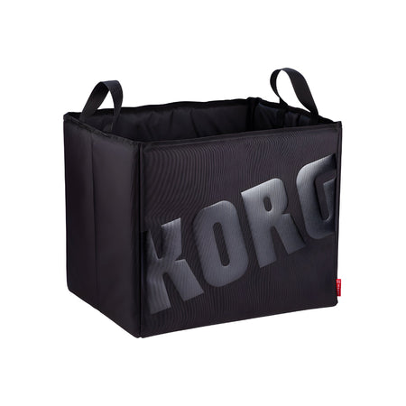 KORG SEQUENZ RC - L - BK - Caja de almacenamiento de hasta cien vinilos de 12 pulgadas (tamaño LP). Logotipo negro - Tempo Shop