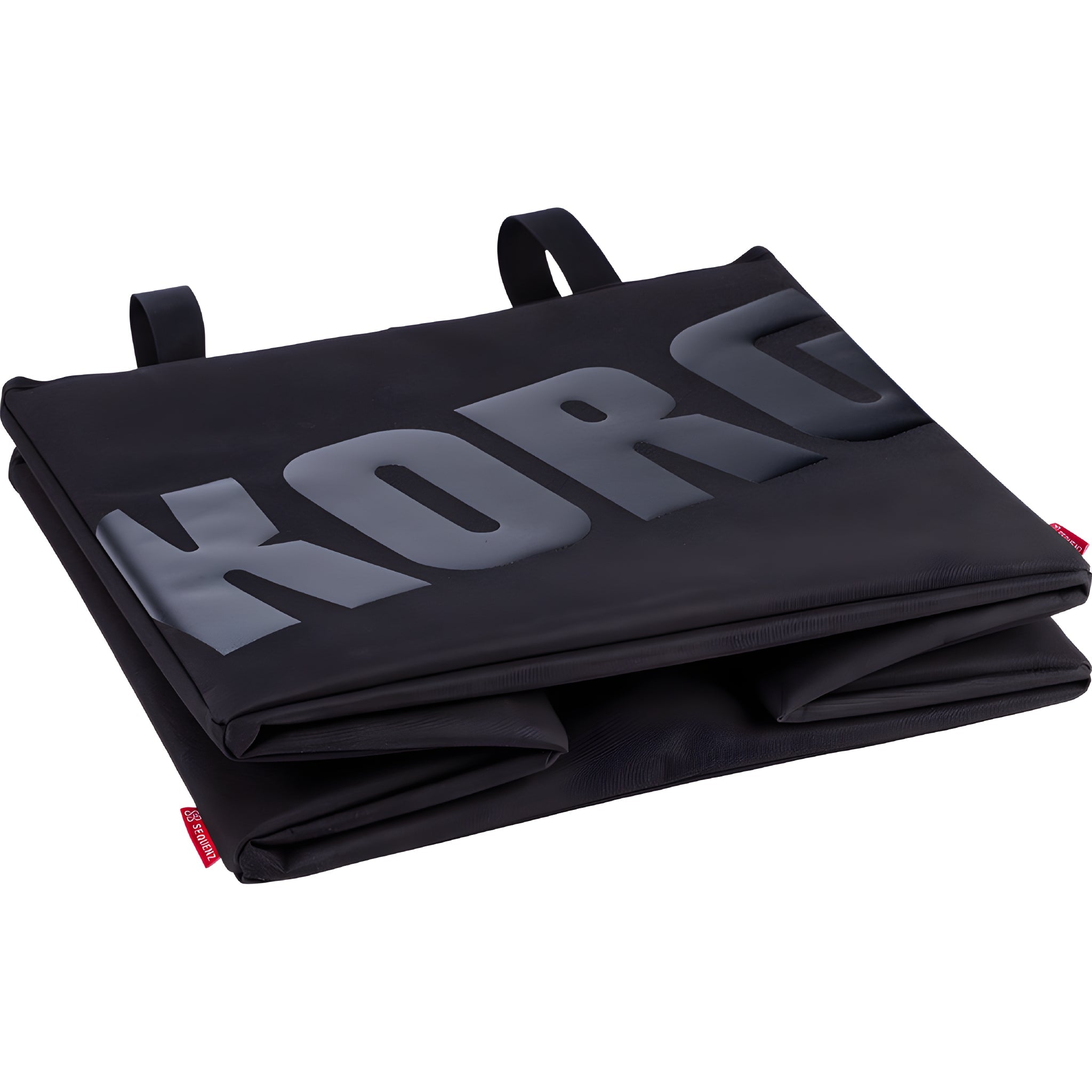 KORG SEQUENZ RC - L - BK - Caja de almacenamiento de hasta cien vinilos de 12 pulgadas (tamaño LP). Logotipo negro - Tempo Shop