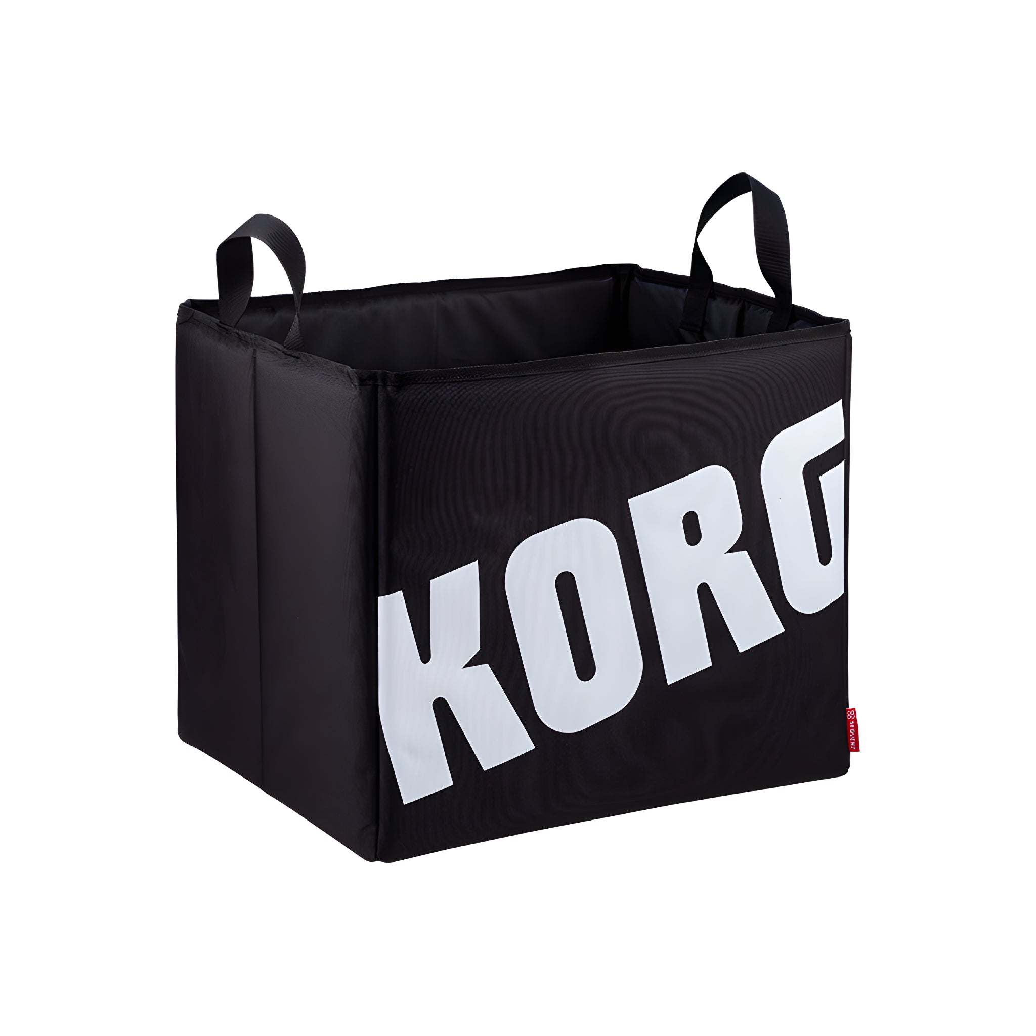 KORG SEQUENZ RC - L - WH - Caja de almacenamiento de hasta cien vinilos de 12 pulgadas (tamaño LP). Logotipo blanco - Tempo Shop