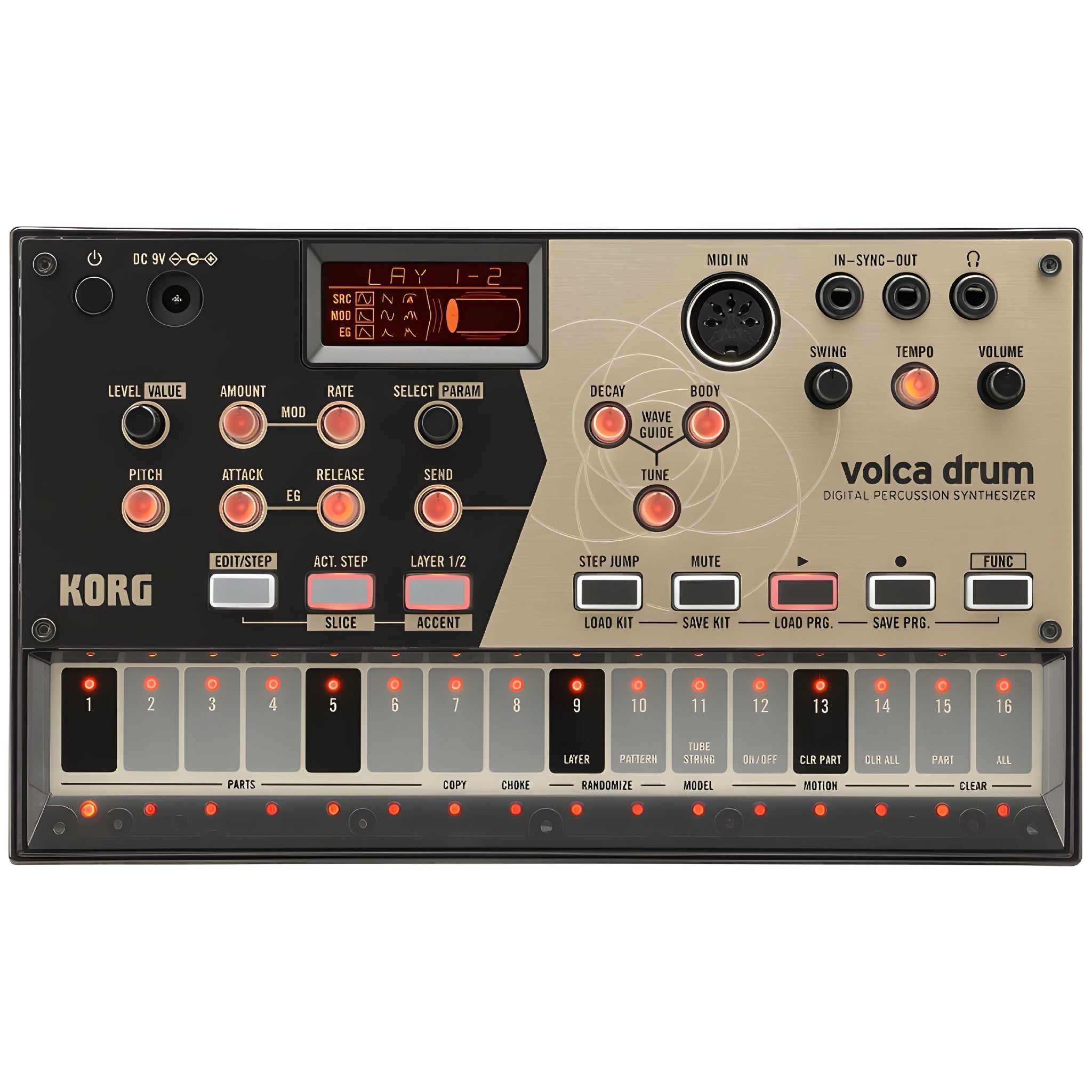 KORG VOLCA DRUM - Sintetizador de percusión digital - Tempo Shop