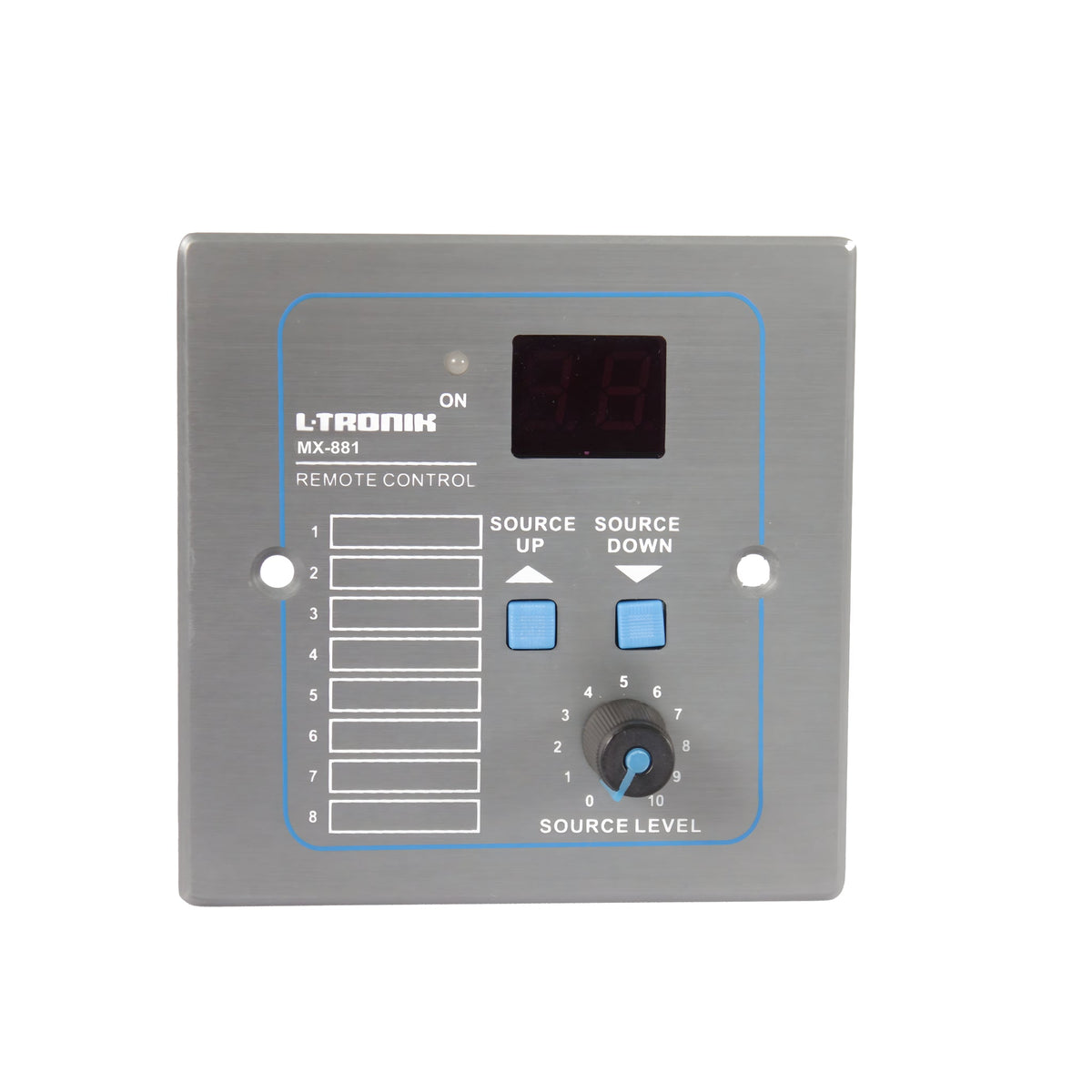 L - TRONIK MX - 881 - Control de volumen y selección de zona para matriz MX - 880 - Tempo Shop