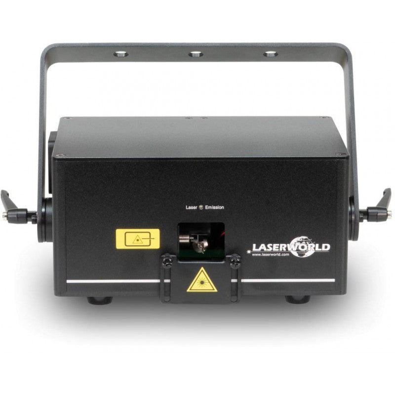 Laserworld CS-3000 micro - Sistema láser de diodo RGB semiprofesional con modulación analógica y 2500 mW de potencia