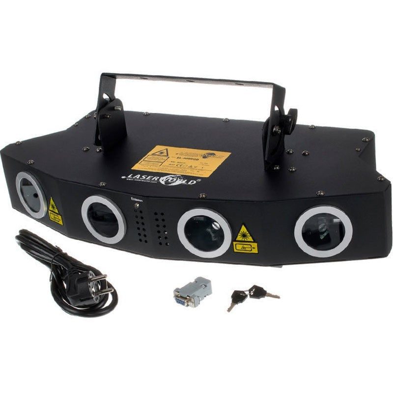 LASERWORLD EL-900RGB - Sistema Láser Multicolor de 900mW con 4 Salidas - Tempo Shop