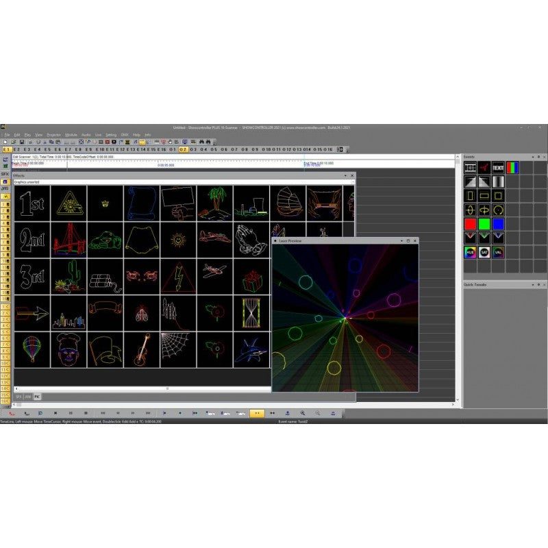 Laserworld SHOWCONTROLLER PLUS - Software Profesional para Control de Espectáculos Láser y Multimedia