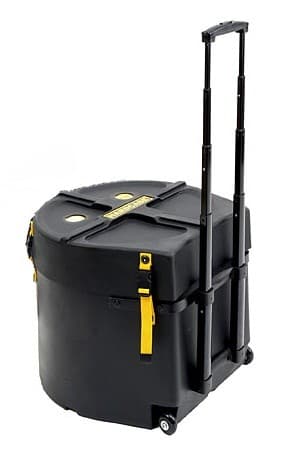 Hardcase HNMS14HTDX - Estuche rígido para caja 14"×12" (HTS) con ruedas y asa deluxe