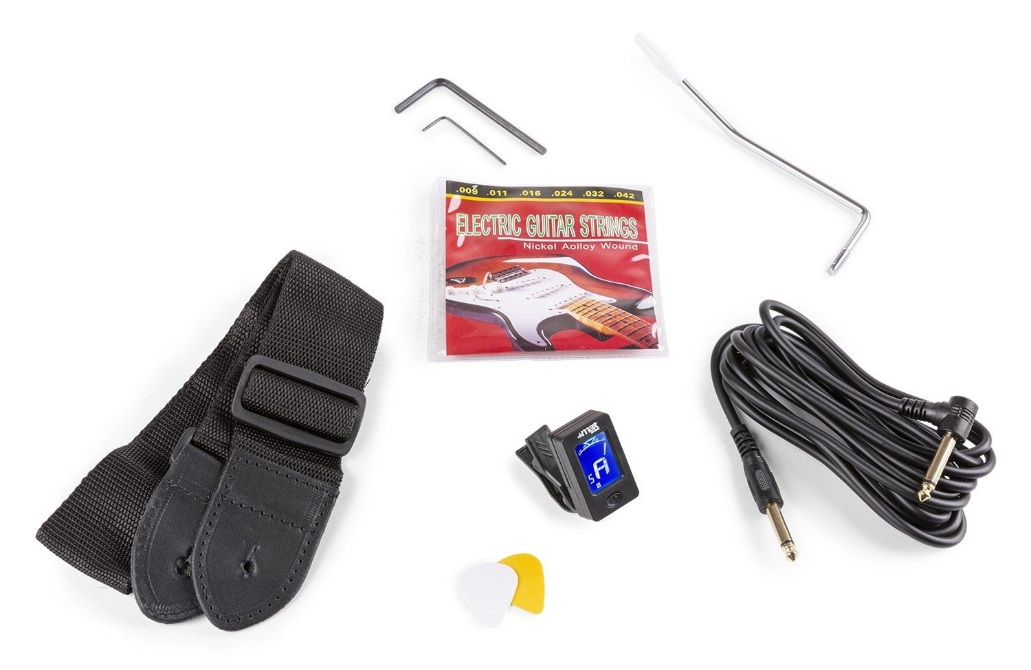 Max GigKit - Conjunto Guitarra Eléctrica Sunburst - Tempo Shop