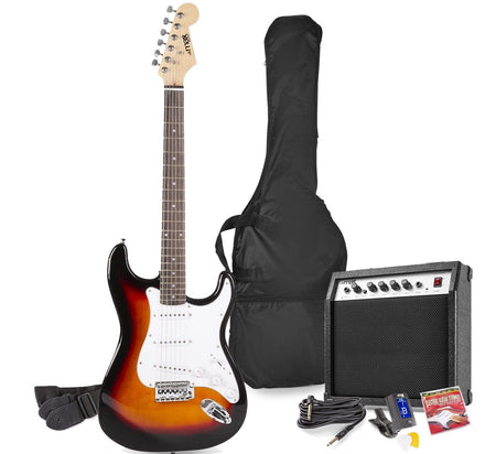 Max GigKit - Conjunto Guitarra Eléctrica Sunburst - Tempo Shop