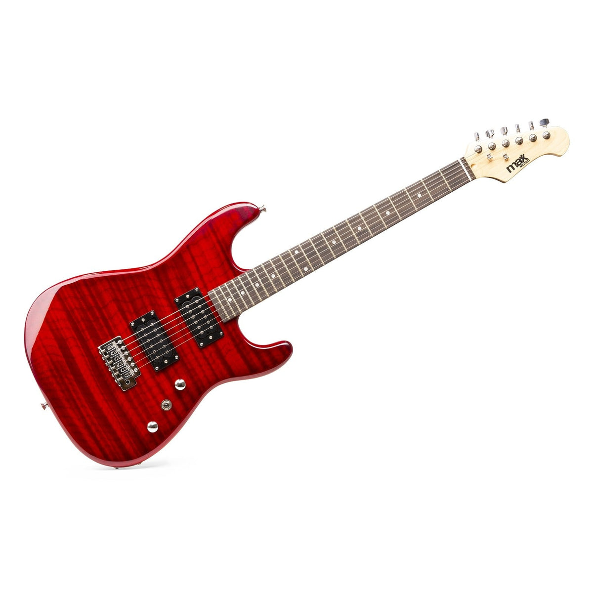 Max GigKit - Guitarra Eléctrica estilo acolchado Rojo Oscuro - Tempo Shop