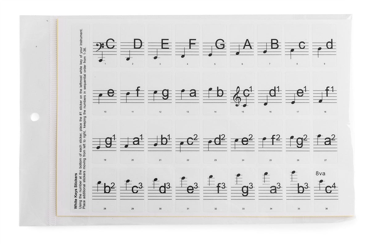 Max KB - KEY - Pegatinas no permanentes de notas para teclado - Tempo Shop