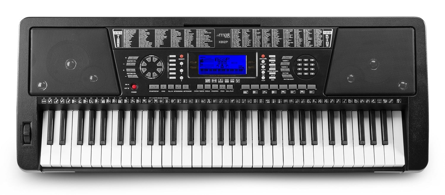 Max KB12P - Teclado Electrónico Piano Pro 61 teclas - Tempo Shop
