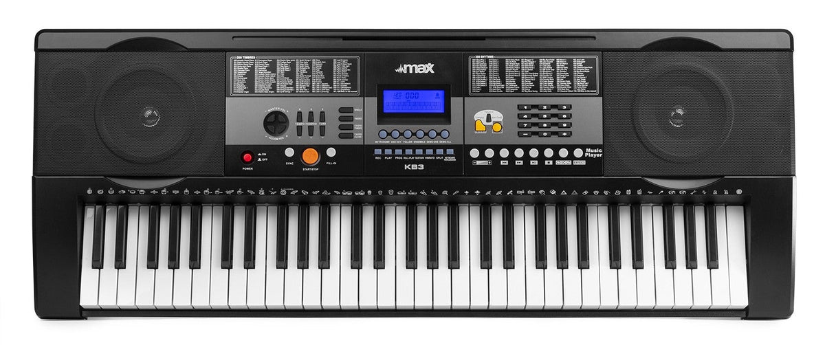 Max KB3 - Teclado Electrónico de 61 teclas con respuesta al tacto - Tempo Shop