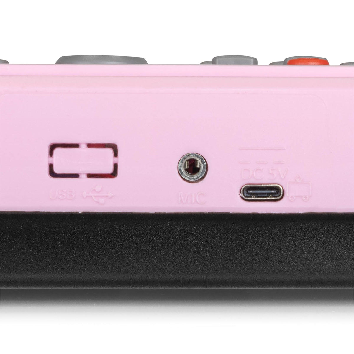 Max KD49P - Teclado Electrónico 49 Teclas con Batería Rosa - Tempo Shop