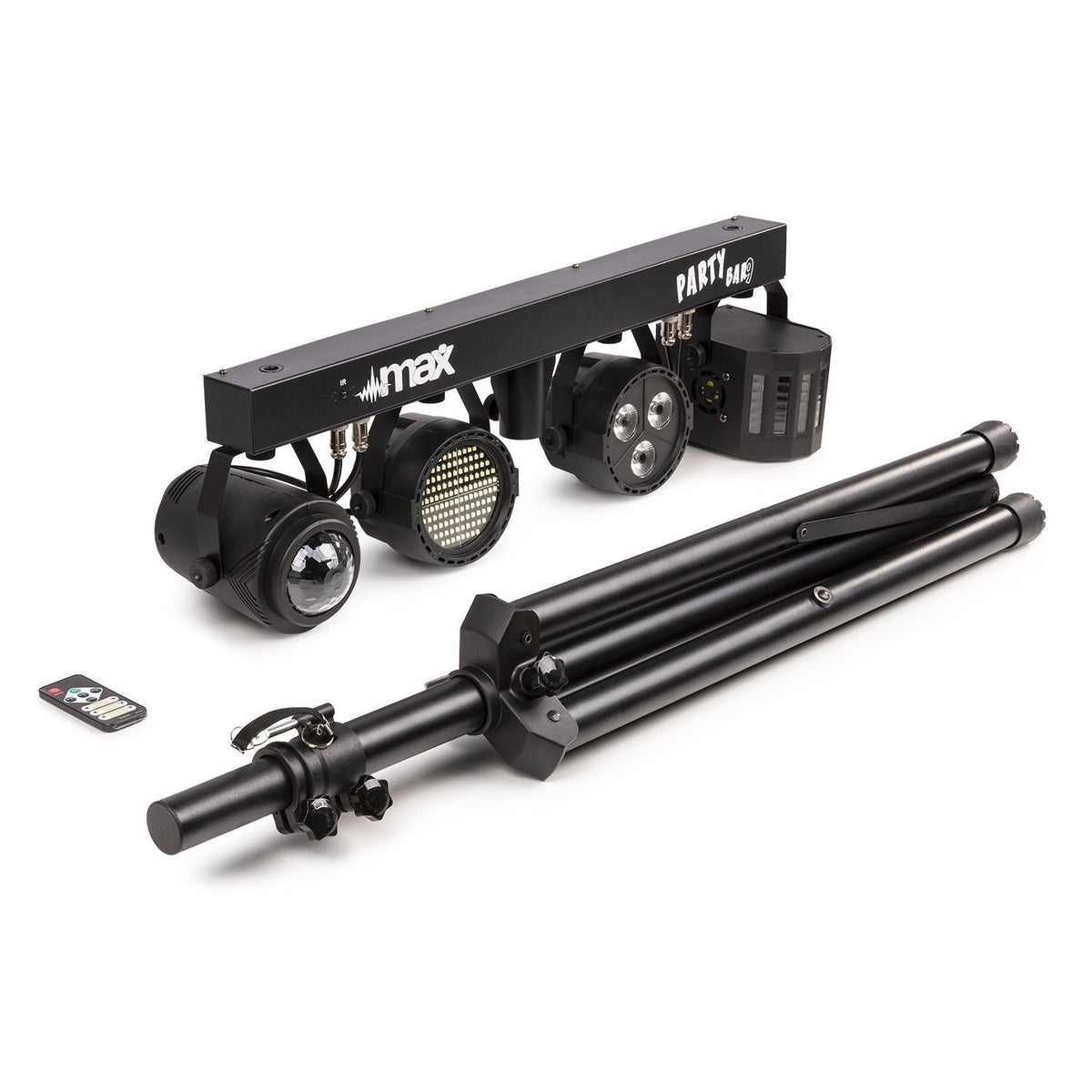 Max PartyBar09 - Kit Jelly Moon, Derby, Foco Par y Strobo - Tempo Shop