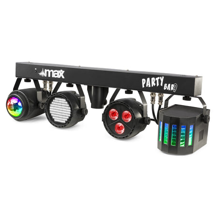 Max PartyBar09 - Kit Jelly Moon, Derby, Foco Par y Strobo - Tempo Shop