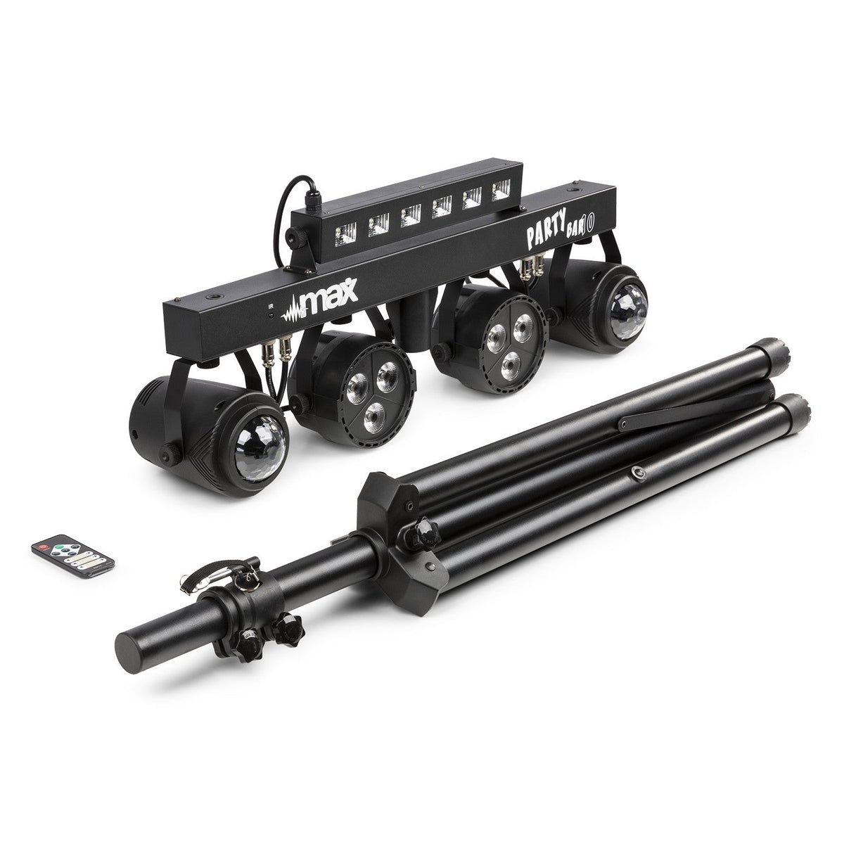 Max PartyBar10 - Kit 2x Jelly Moon, 2xPAR y UV/Strobo - Tempo Shop