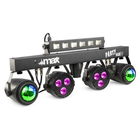 Max PartyBar10 - Kit 2x Jelly Moon, 2xPAR y UV/Strobo - Tempo Shop