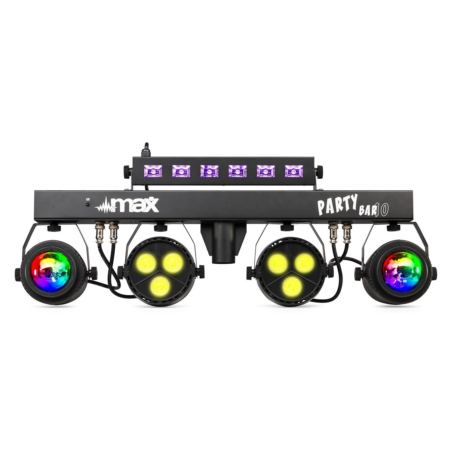 Max PartyBar10 - Kit 2x Jelly Moon, 2xPAR y UV/Strobo - Tempo Shop