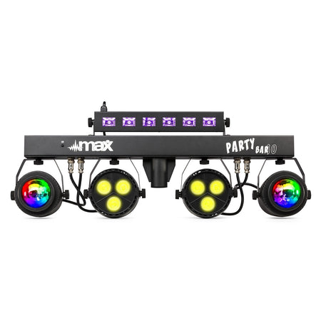 Max PartyBar10 - Kit 2x Jelly Moon, 2xPAR y UV/Strobo - Tempo Shop
