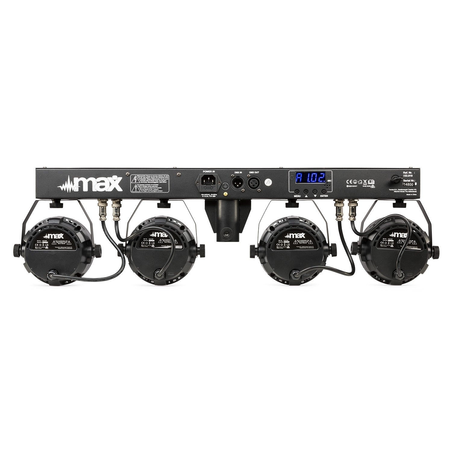 Max PartyBar11 - Kit 4 x COB Foco Par 20W - Tempo Shop