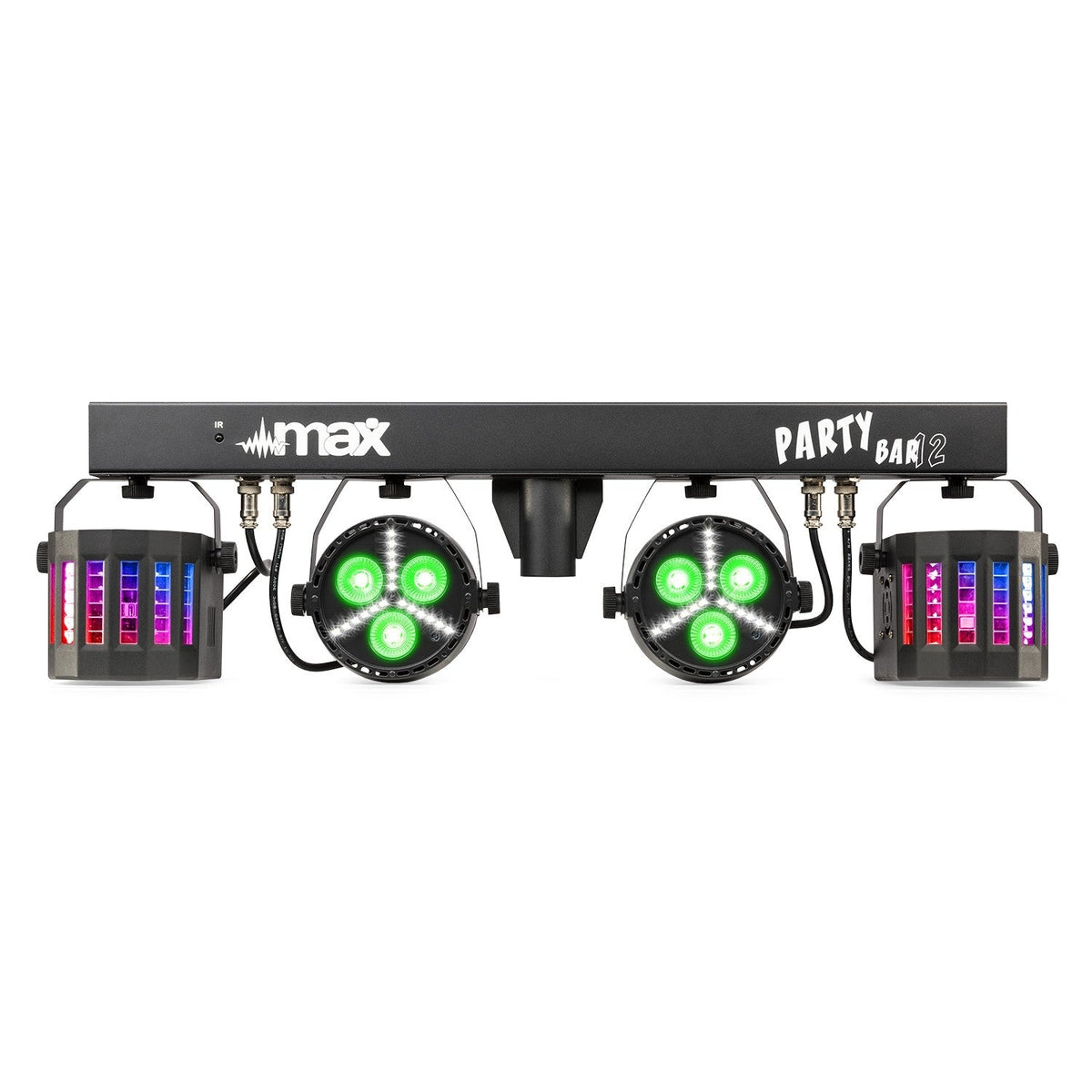 Max Partybar12 - Kit 2x Foco PAR y 2 x Derby - Tempo Shop