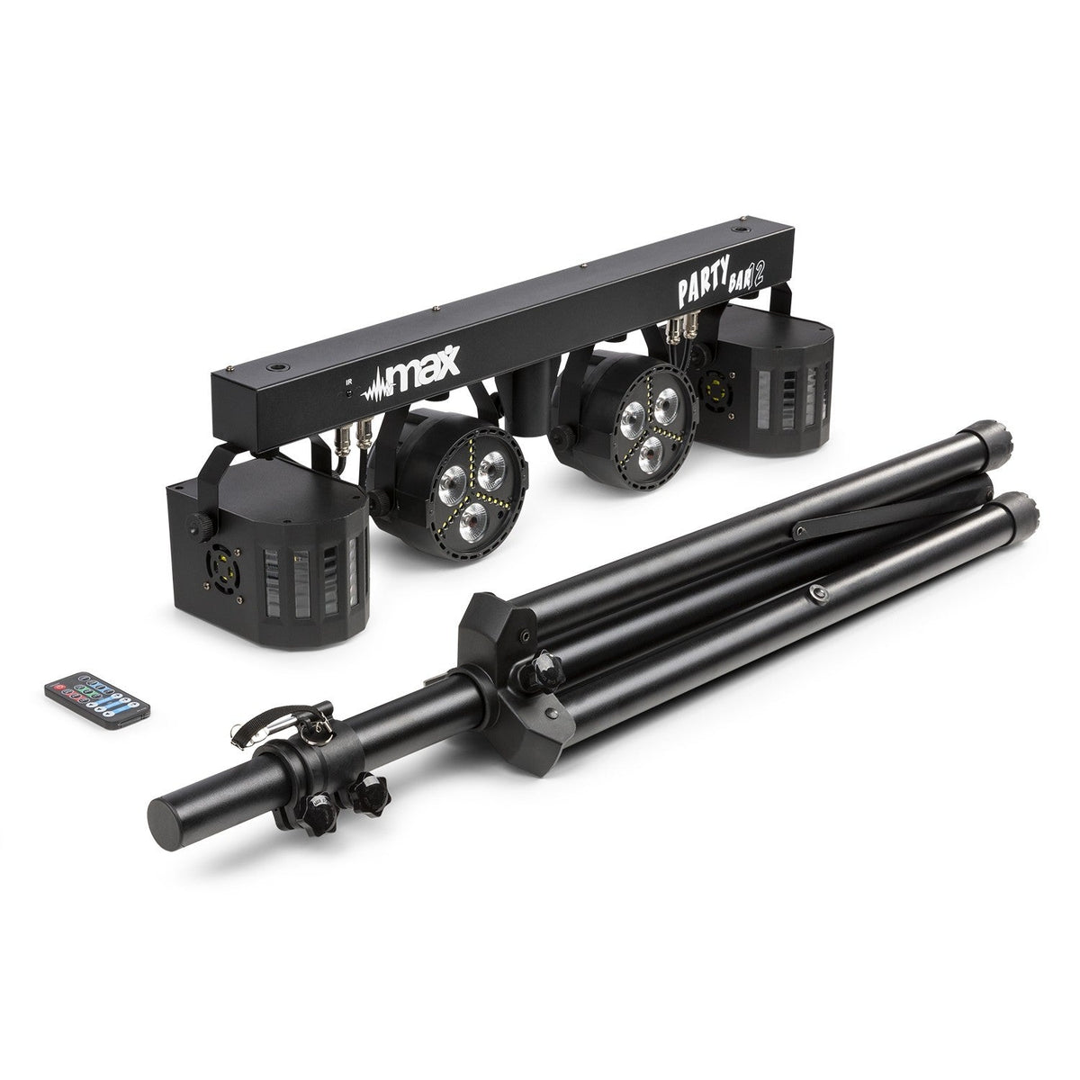 Max Partybar12 - Kit 2x Foco PAR y 2 x Derby - Tempo Shop