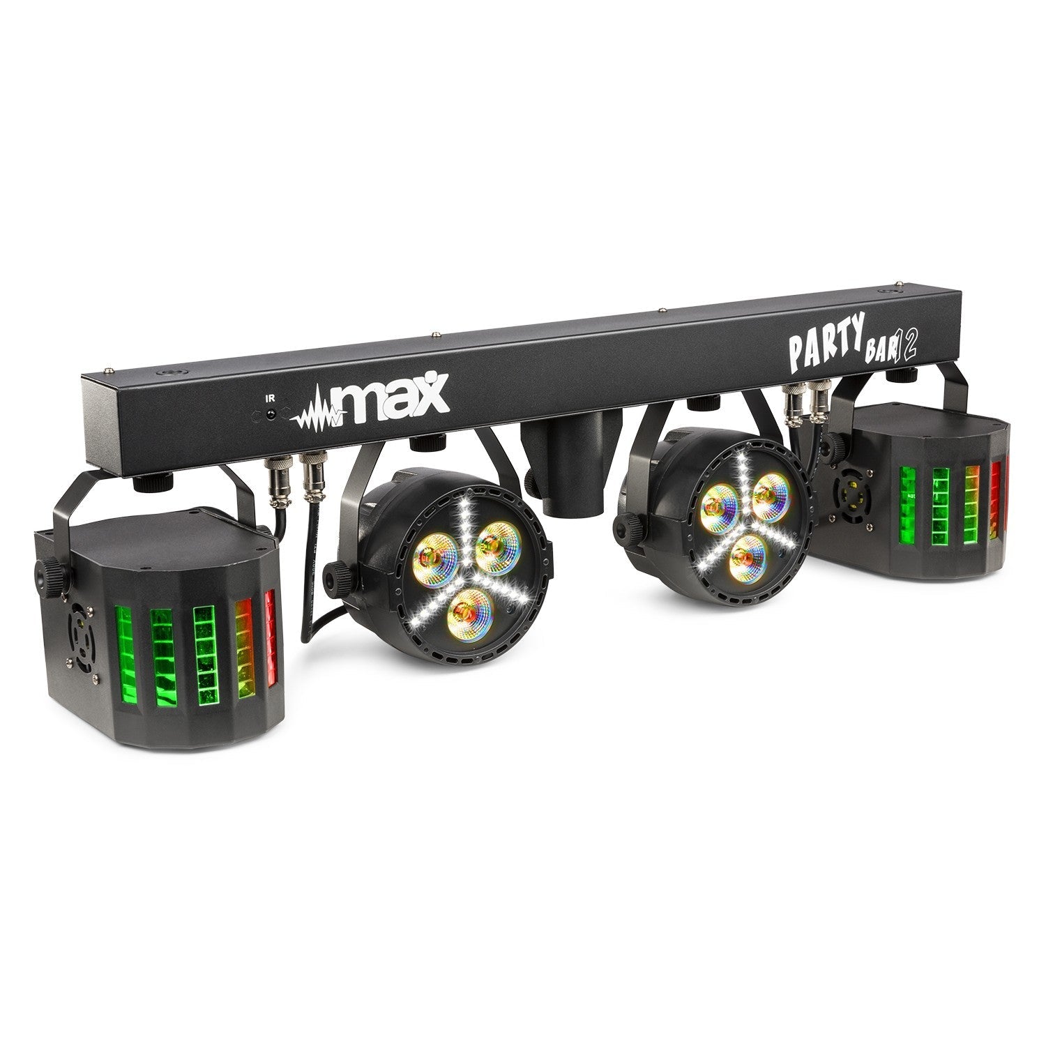 Max Partybar12 - Kit 2x Foco PAR y 2 x Derby - Tempo Shop