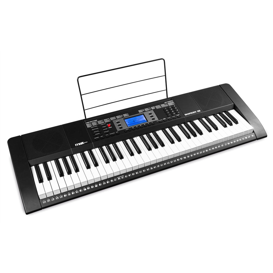 Max Rhapsody61L - Teclado electrónico de 61 teclas iluminadas - Tempo Shop