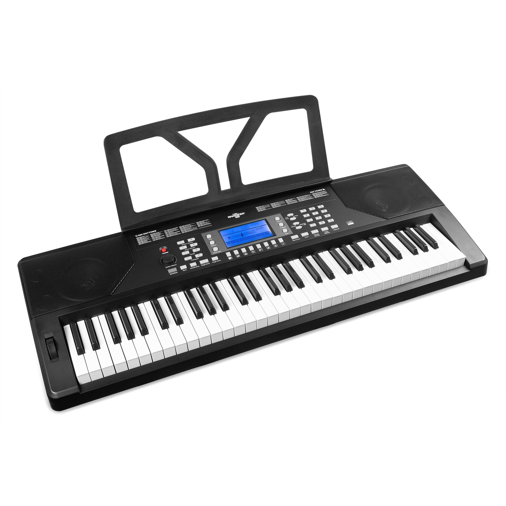 Max Rhapsody61P - Teclado Electrónico Pro con 61 Teclas de Respuesta Táctil - Tempo Shop