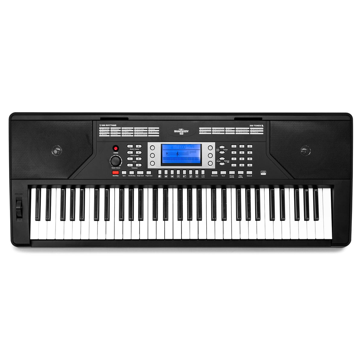 Max Rhapsody61P - Teclado Electrónico Pro con 61 Teclas de Respuesta Táctil - Tempo Shop