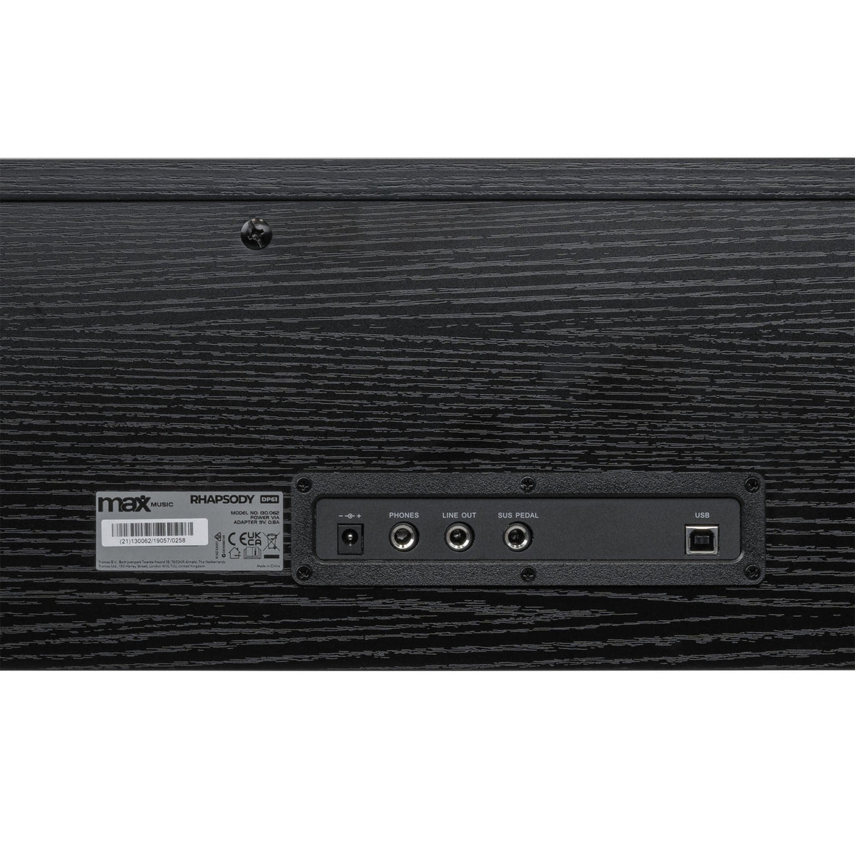 Max RhapsodyDP61 - Piano digital de 61 teclas con soporte para mueble - Tempo Shop