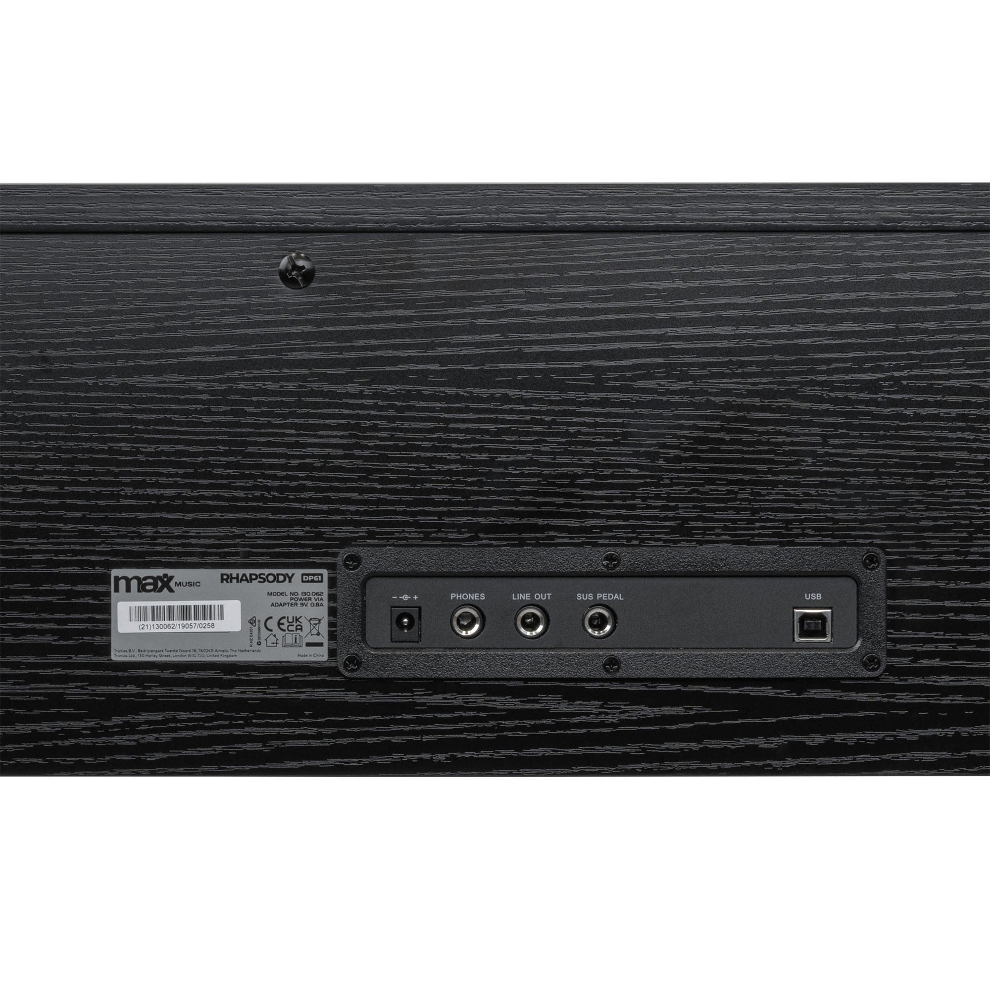 Max RhapsodyDP61 - Piano digital de 61 teclas con soporte para mueble - Tempo Shop