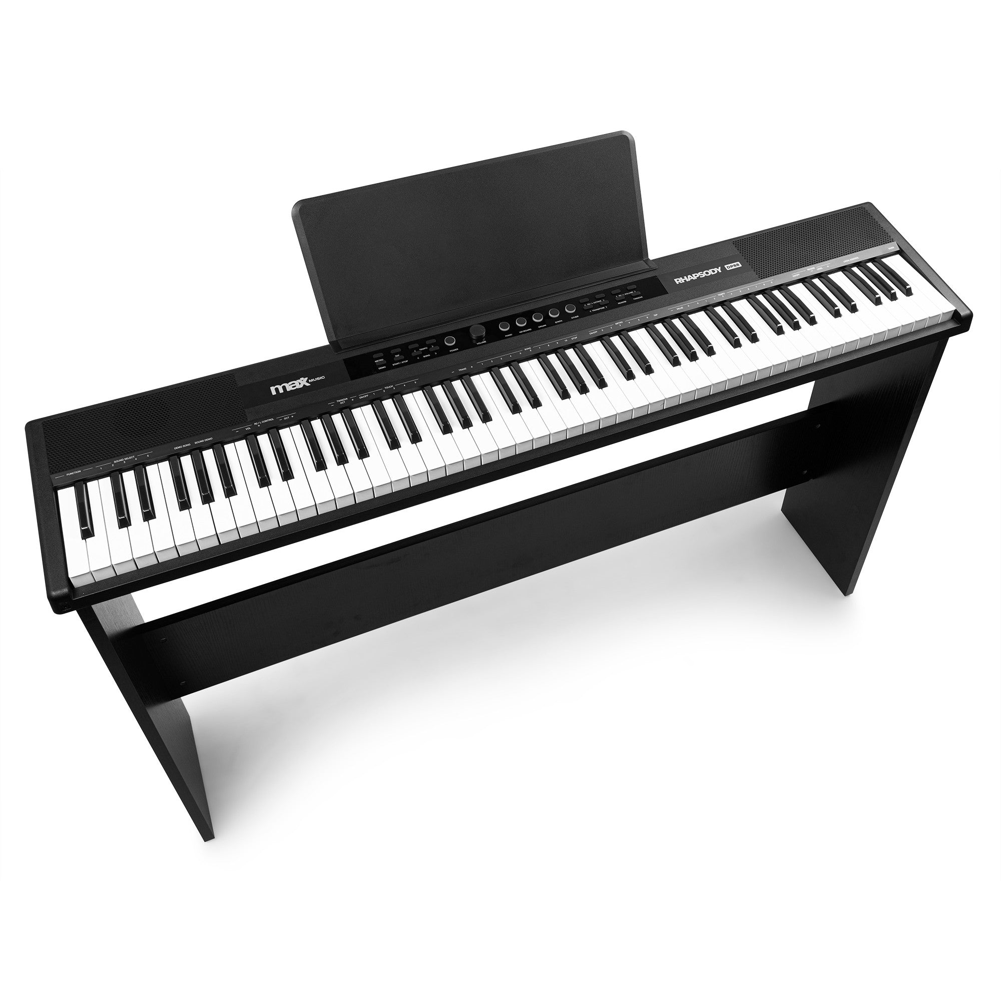Max RhapsodyDP88P - Piano digital de 88 teclas con soporte para mueble - Tempo Shop