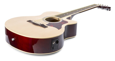 Max ShowKit - Conjunto Guitarra Acústica Electrificada Natural - Tempo Shop