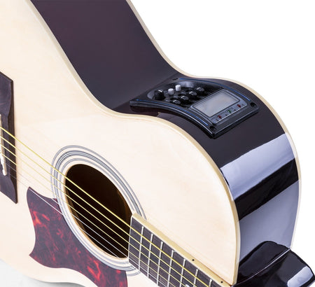 Max ShowKit - Conjunto Guitarra Acústica Electrificada Natural - Tempo Shop